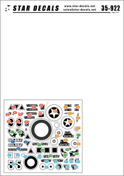 画像2: STAR DECALS[SD35-922] 1/35 モンテ・カッシーノの連合軍 ニュージーランド、ポーランド、米軍 デカールセット