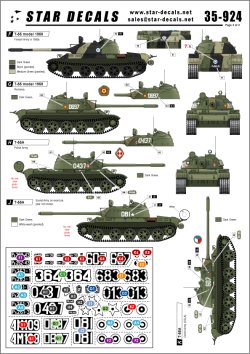 画像2: STAR DECALS[SD35-924] 1/35 冷戦期のT-54/55 フィンランド、ポーランド、ルーマニア、チェコ、ソ連 デカールセット