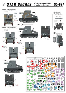 画像2: STAR DECALS[SD35-927] 1/35 ビゾンI 15cm歩兵砲搭載 I号自走砲 デカールセット