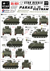 STAR DECALS[SD35-931] 1/35 ベトナム戦争の米空挺部隊 M113 ACAV デカールセット