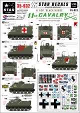 STAR DECALS[SD35-932] 1/35 ベトナム/カンボジアの米第11機甲騎兵連隊 #2 M577 & M132 火炎放射装甲車 デカールセット