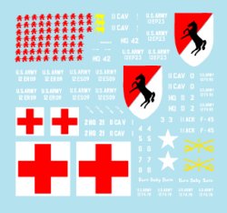 画像2: STAR DECALS[SD35-932] 1/35 ベトナム/カンボジアの米第11機甲騎兵連隊 #2 M577 & M132 火炎放射装甲車 デカールセット