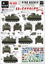 STAR DECALS[SD35-933] 1/35 ベトナム/カンボジアの米第11機甲騎兵連隊 #1 M113 ACAV デカールセット