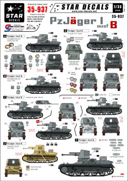画像1: STAR DECALS[SD35-937]1/35　 I号駆逐戦車B型 デカールセット