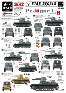 画像1: STAR DECALS[SD35-937]1/35　 I号駆逐戦車B型 デカールセット (1)