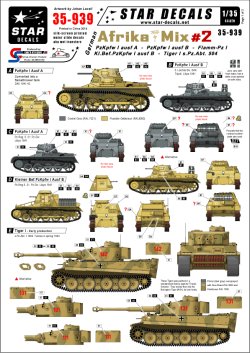 画像1: STAR DECALS[SD35-939]1/35　北アフリカミックス Part.2I号戦車/指揮戦車&ティーガーIデカールセット