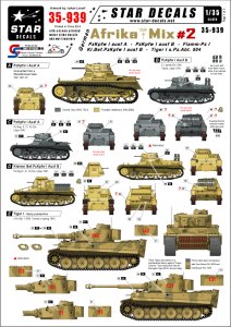 画像1: STAR DECALS[SD35-939]1/35　北アフリカミックス Part.2I号戦車/指揮戦車&ティーガーIデカールセット (1)