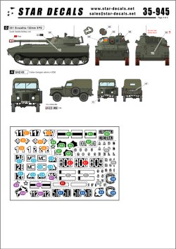 画像2: STAR DECALS[SD35-945]1/35　ソ連崩壊後のAFV #1.旧ソ連邦陸軍デカールセット