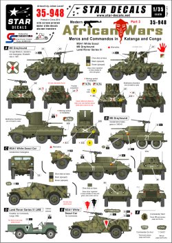 画像1: STAR DECALS[SD35-948]1/35　アフリカの戦争 #3.カタンガとコンゴの傭兵と特殊部隊デカールセット