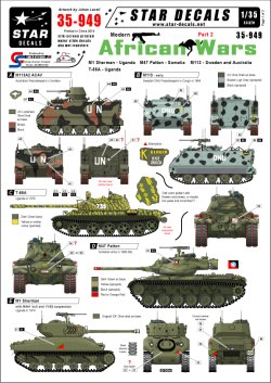 画像1: STAR DECALS[SD35-949]1/35　アフリカの戦争 #2. T-54A/M1シャーマン/M47/M113デカールセット