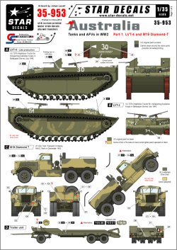画像1: STAR DECALS[SD35-953]1/35　オーストラリア軍車両デカール#1.LVT-4 & M19 ダイアモンドT