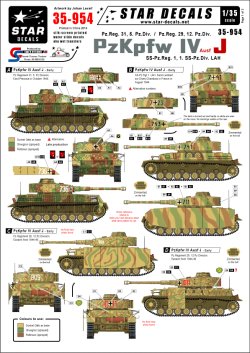 画像1: STAR DECALS[SD35-954]1/35　 IV号戦車J型 初期型/後期型デカールセット