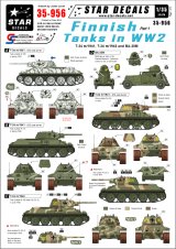STAR DECALS[SD35-956]1/35　 第二次大戦のフィンランド軍戦車#1.T34,BA-20M