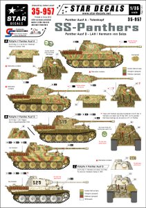 画像1: STAR DECALS[SD35-957]1/35　 武装親衛隊のパンターA/Dトーテンコップ、LAH、HvZ大隊 (1)