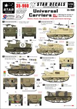 STAR DECALS[SD35-960]1/35　 ユニバーサルキャリアMk.I.英軍、ポーランド、英連邦軍、フランス