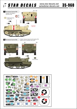 画像2: STAR DECALS[SD35-960]1/35　 ユニバーサルキャリアMk.I.英軍、ポーランド、英連邦軍、フランス