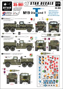 画像1: STAR DECALS[SD35-961]1/35　 M19 ダイアモンドT 戦車運搬車デカールセット#3.北西ヨーロッパ (1)