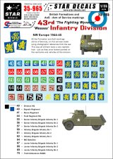 STAR DECALS[SD35-965]1/35 英第43「ウェセックス」歩兵師団デカールセット 北西ヨーロッパ1944-1945