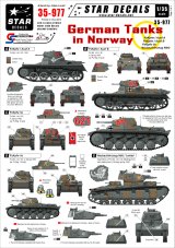 STAR DECALS[SD35-977]1/35　ノルウェーのドイツ戦車 第40特別編成戦車大隊デカールセット