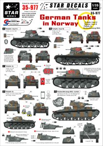 画像1: STAR DECALS[SD35-977]1/35　ノルウェーのドイツ戦車 第40特別編成戦車大隊デカールセット (1)