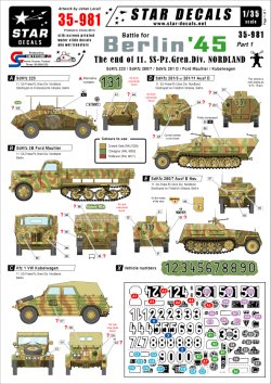 画像1: STAR DECALS[SD35-981]1/35　ベルリン戦 Part.1第11SS義勇装甲擲弾兵師団ノルトラントの終焉