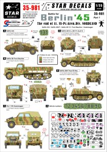 画像1: STAR DECALS[SD35-981]1/35　ベルリン戦 Part.1第11SS義勇装甲擲弾兵師団ノルトラントの終焉 (1)