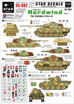 画像2: STAR DECALS[SD35-982]1/35　ノルトヴィント作戦#1.アルデンヌのドイツ戦車