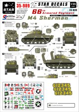 STAR DECALS[SD35-989]1/35　ノルマンディの米第66機甲連隊シャーマンデカールセット