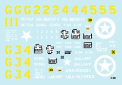 画像2: STAR DECALS[SD35-989]1/35　ノルマンディの米第66機甲連隊シャーマンデカールセット