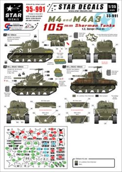 画像2: STAR DECALS[SD35-991]1/35　シャーマン 北西ヨーロッパデカールセット