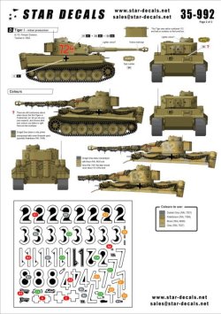 画像2: STAR DECALS[SD35-992]1/35　アフリカのティーガー#1