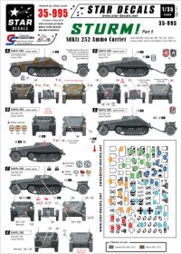 STAR DECALS[SD35-995]1/35　突撃砲#5. SDKfz 252 弾薬運搬車 デカールセット