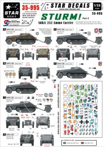 画像1: STAR DECALS[SD35-995]1/35　突撃砲#5. SDKfz 252 弾薬運搬車 デカールセット (1)