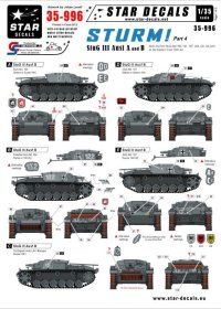 STAR DECALS[SD35-996]1/35　突撃砲#4. III号突撃砲A/B型 デカールセット