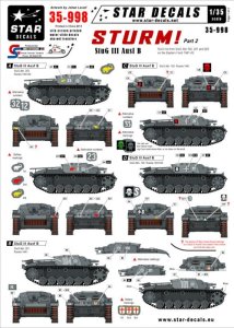 画像1: STAR DECALS[SD35-998]1/35　突撃砲#2 III号突撃砲B型 デカールセット (1)