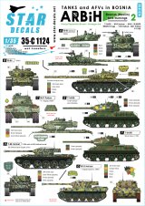 STAR DECALS[SD35-C1124]1/35 ボスニア紛争のAFV #2 ボシュニャク人勢力のM-84,T-34,M-18 etc.