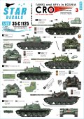 STAR DECALS[SD35-C1125]1/35 ボスニア紛争のAFV #3 クロアチア人勢力のT-55