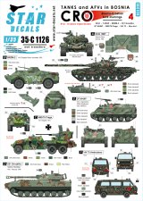 STAR DECALS[SD35-C1126]1/35 ボスニア紛争のAFV #4 クロアチア人勢力のM-84,T-34,M-18 etc.