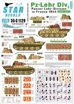 画像1: STAR DECALS[SD35-C1129]1/35 WWII独 装甲教導師団 #2 フランス1944 パンター