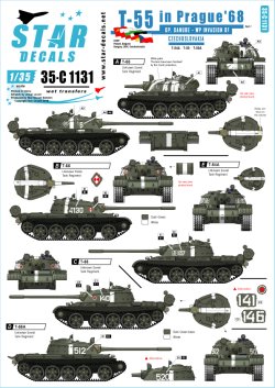 画像1: STAR DECALS[SD35-C1131]1/35 ダニューブ作戦のT-54/55 プラハ1968