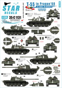 画像1: STAR DECALS[SD35-C1131]1/35 ダニューブ作戦のT-54/55 プラハ1968 (1)