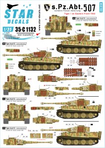 画像1: STAR DECALS[SD35-C1132]1/35 WWII独 第507重戦車大隊 東部戦線のティーガーI後期型 (1)