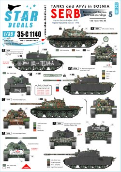 画像1: STAR DECALS[SD35-C1140]1/35 ボスニア紛争のAFV #5 セルビア人のT-55