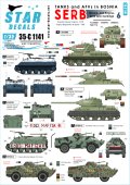 STAR DECALS[SD35-C1141]1/35 ボスニア紛争のAFV #6 セルビア人のT-34,BRDM-2他