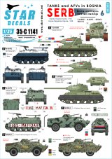 STAR DECALS[SD35-C1141]1/35 ボスニア紛争のAFV #6 セルビア人のT-34,BRDM-2他