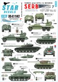STAR DECALS[SD35-C1142]1/35 ボスニア紛争のAFV #7 セルビア人のM84,Hellcat,M36B2他