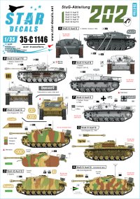 STAR DECALS[SD35-C1146]1/35 WWII独 第202突撃砲大隊