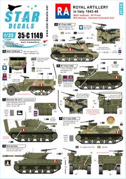 画像1: STAR DECALS[SD35-C1149]1/35 WWII英 王立砲兵隊 イタリア1943-45