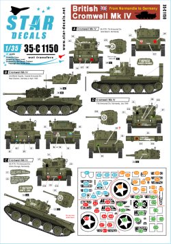 画像1: STAR DECALS[SD35-C1150]1/35 WWII英 クロムウェルMk.IV ノルマンディからドイツ国内戦