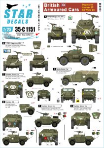 画像1: STAR DECALS[SD35-C1151]1/35 WWII英 スタッグハウンド,ハンバーSC,M3スカウトカー (1)